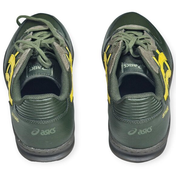ASICS Skyhand OG Forest Green Vibrant Yellow Sneakers 8.5 - Picture 6 of 7